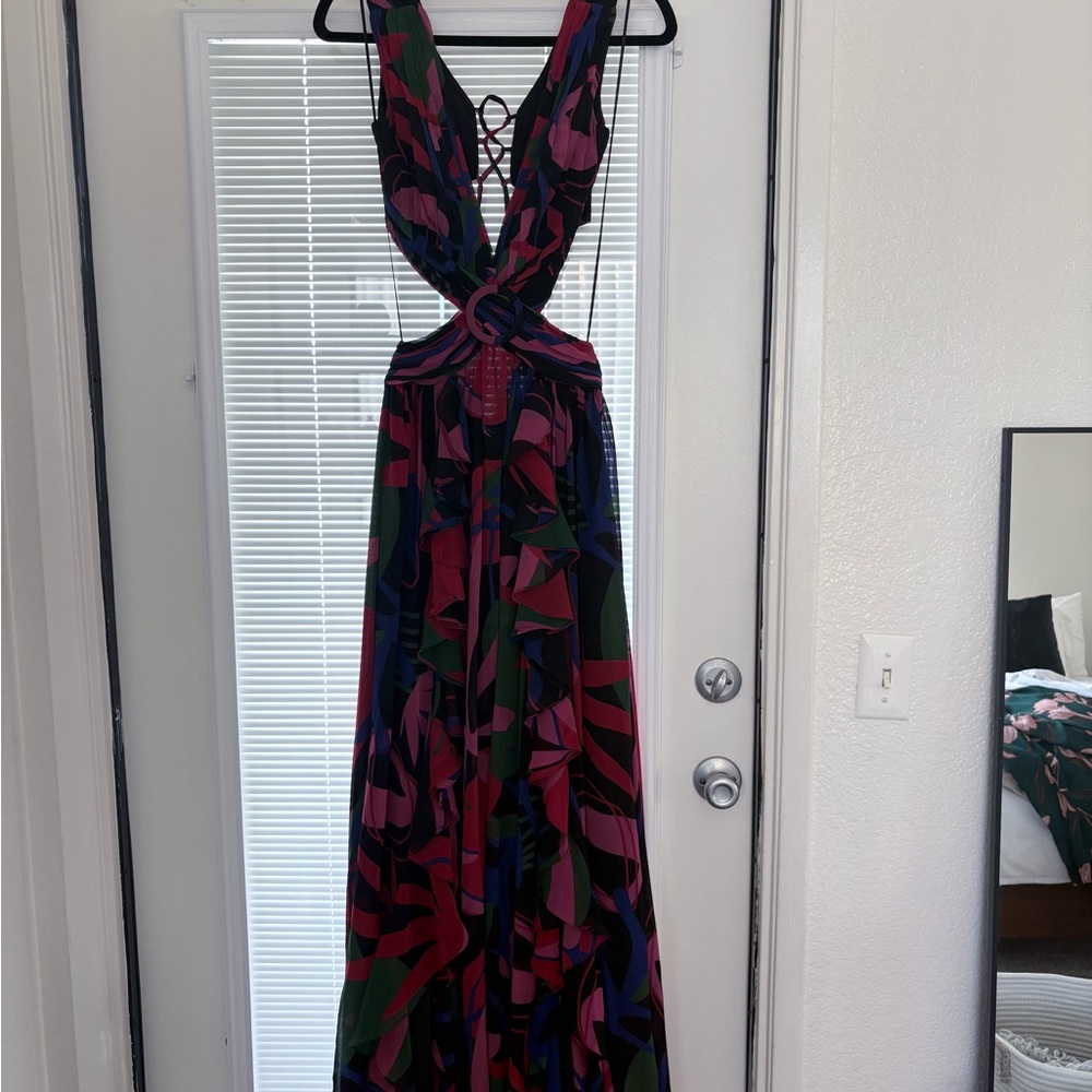 Elegant Multicolor Maxi Dress
